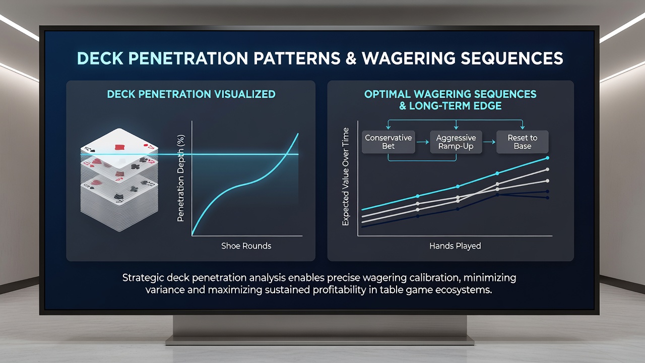 Analyse von Wettsequenzen bei unterschiedlichen Deck-Penetrationstiefen in Blackjack