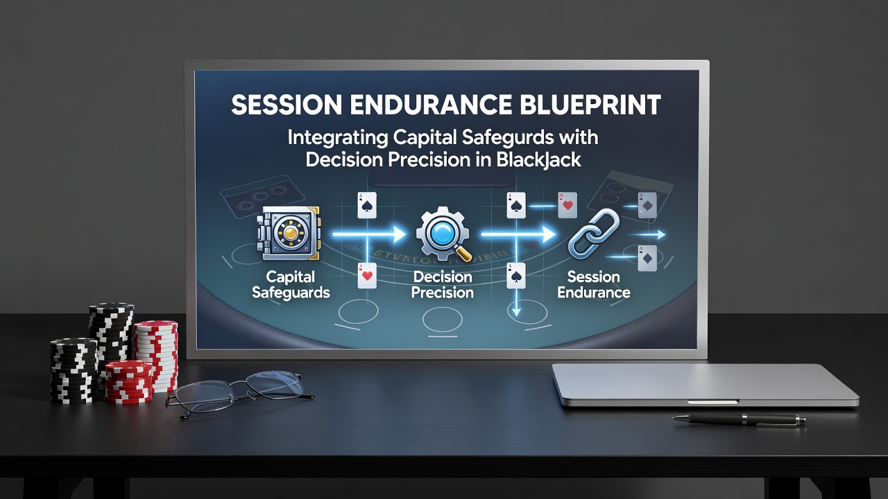 Blackjack-Tisch mit Fokus auf Bankroll-Management und Entscheidungsstrategien