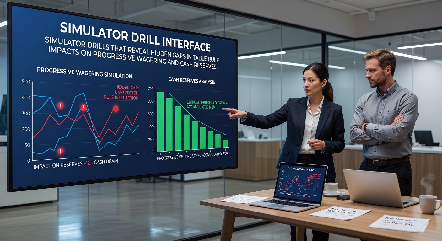 Simulator-Drills analysieren Tischregeln und Cash-Reserven in Blackjack-Szenarien